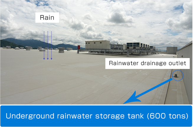 Reuse of rainwater